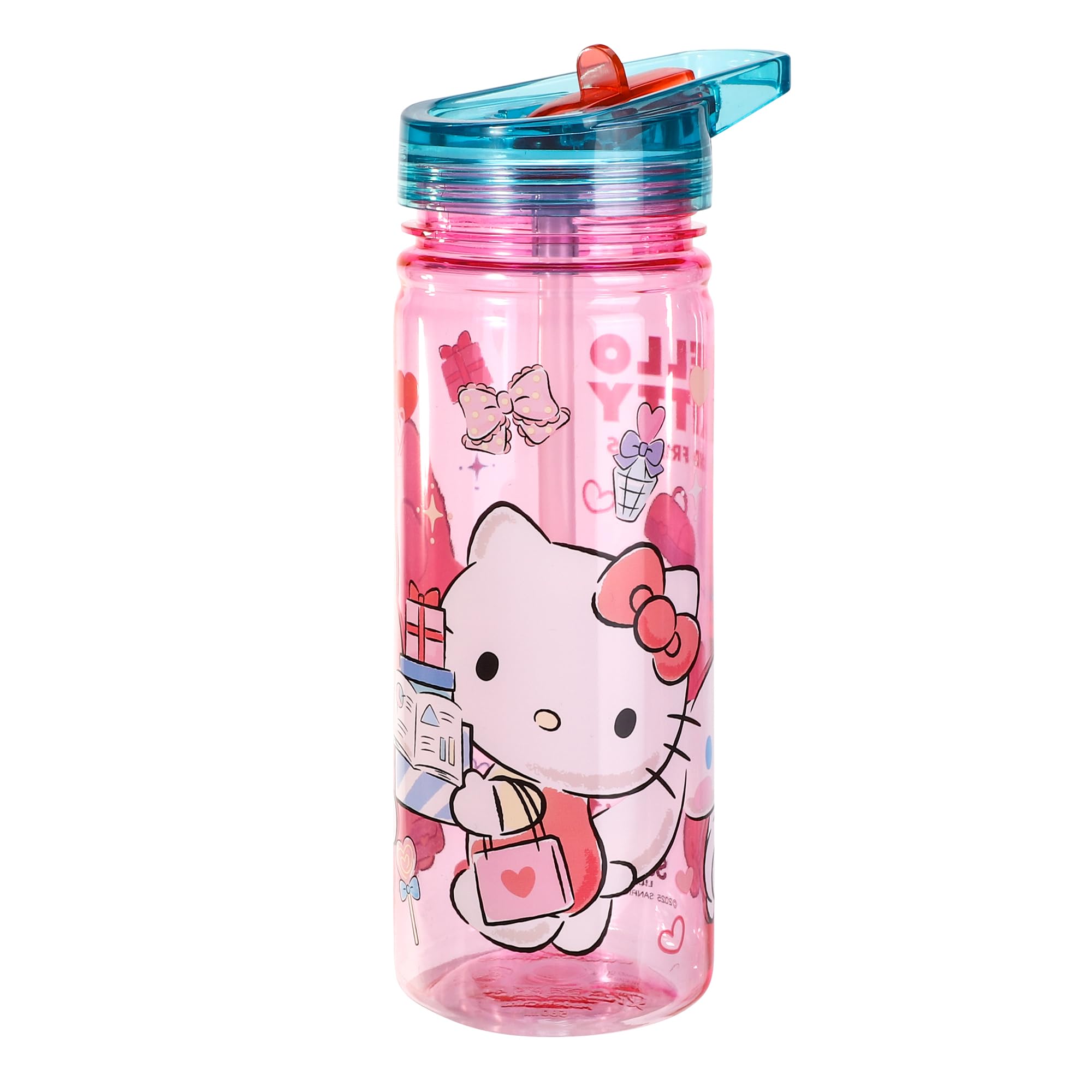 Hello Kitty & Friends Kids Childrens 580ml Ecozen Reusable Water Bottle BPA Free
