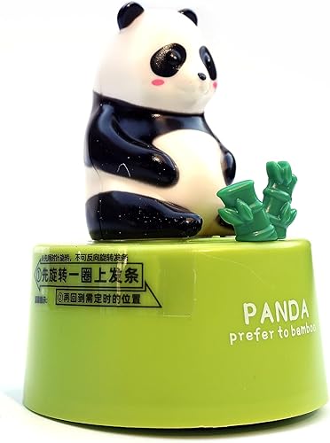 Miniatura 6 de Temporizador de cuerda de 60 minutos, temporizador de cocina lindo, lindo chasis giratorio verde panda, un temporizador que se puede enrollar