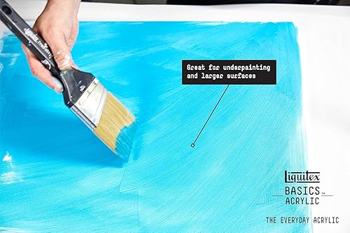 Vista 6 de Liquitex - Pintura acrílica BASICS, tubo de 8.5 oz, blanco titanio