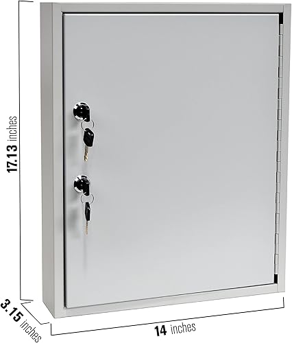 Miniatura 2 de BankSupplies STEELMASTER 110 - Armario para llaves  Caja de llaves de control de bloqueo doble  Construcción de acero soldada de calibre 22
