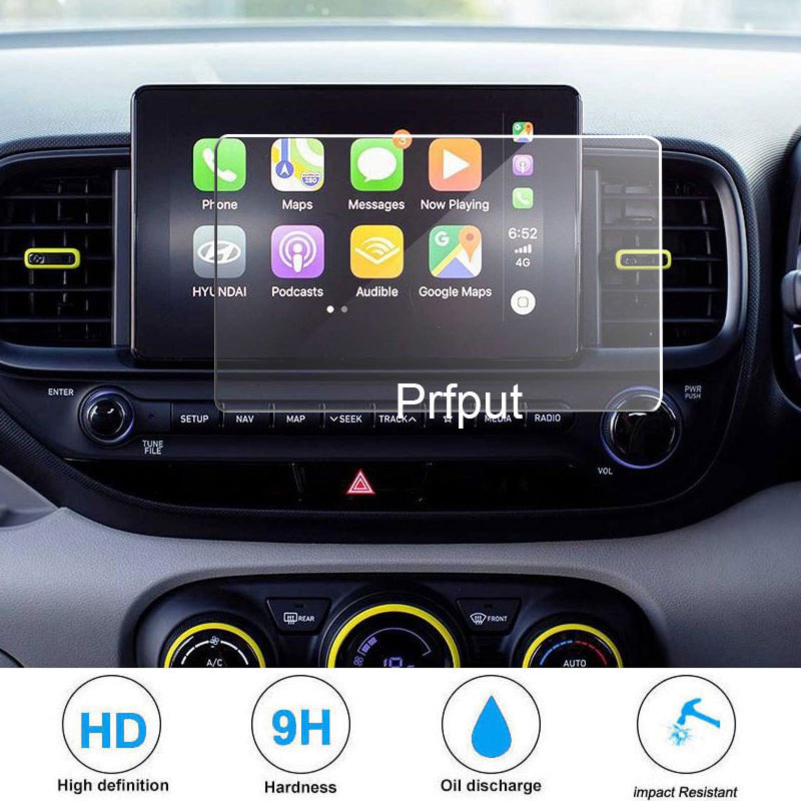 pour Hyundai Venue 2020, Film de Verre trempé Protecteur d'écran Tactile de Navigation de Voiture Accessoires intérieurs automatiques