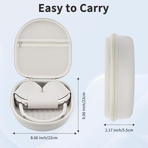 Miniatura 8 de Funda y estuche de silicona 3 en 1 para auriculares Apple Airpods Max, estuche duro para AirPods Max y funda para almohadillas Estuche y cubierta