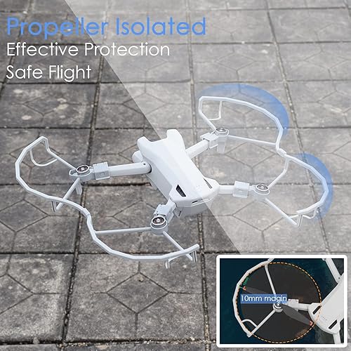 Miniatura 6 de XINANEE 2 en 1 Protectores de hélice y tren de aterrizaje para DJI Mini 3 Mini 3 Pro Drone Accesorios Extensión Patas Cuchillas Protector