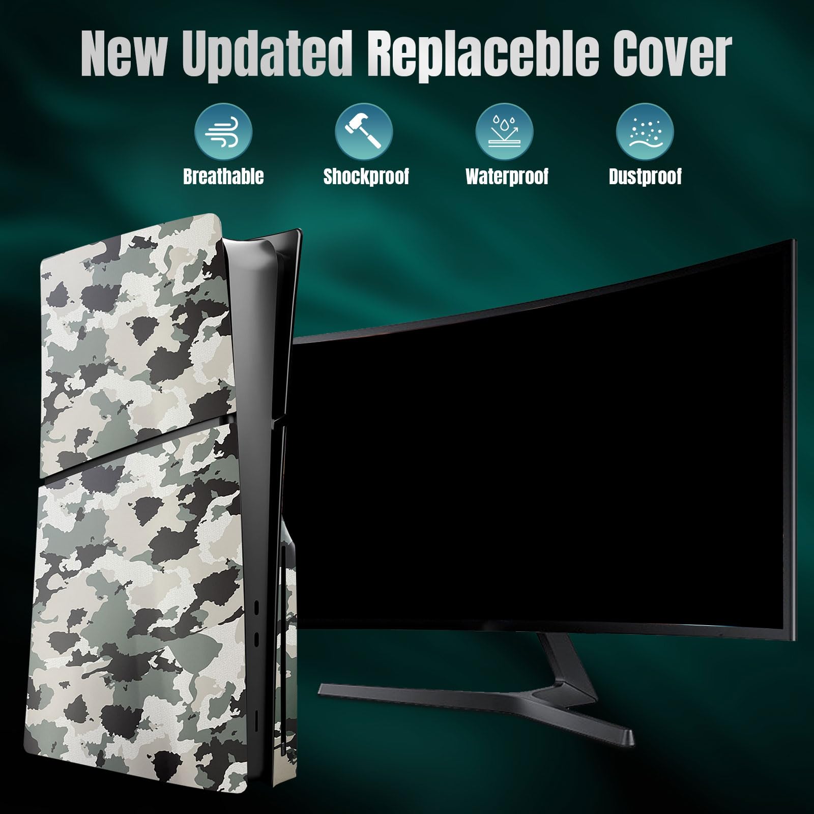 Custodia di ricambio per console per versione Slim Disc, accessorio da gioco, antigraffio, protezione antigraffio