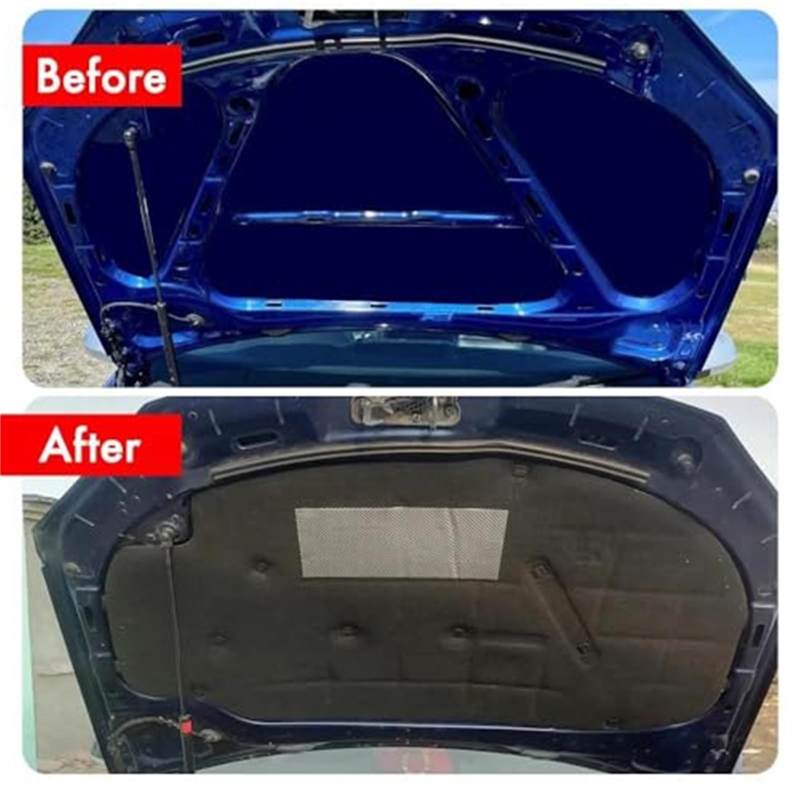 For VW, Golf, 5, Jetta, 3 Cubierta insonorizante de algodón con Aislamiento térmico for capó de Motor de automóvil Almohadilla de algodón Aislante para el Motor del capó Delantero