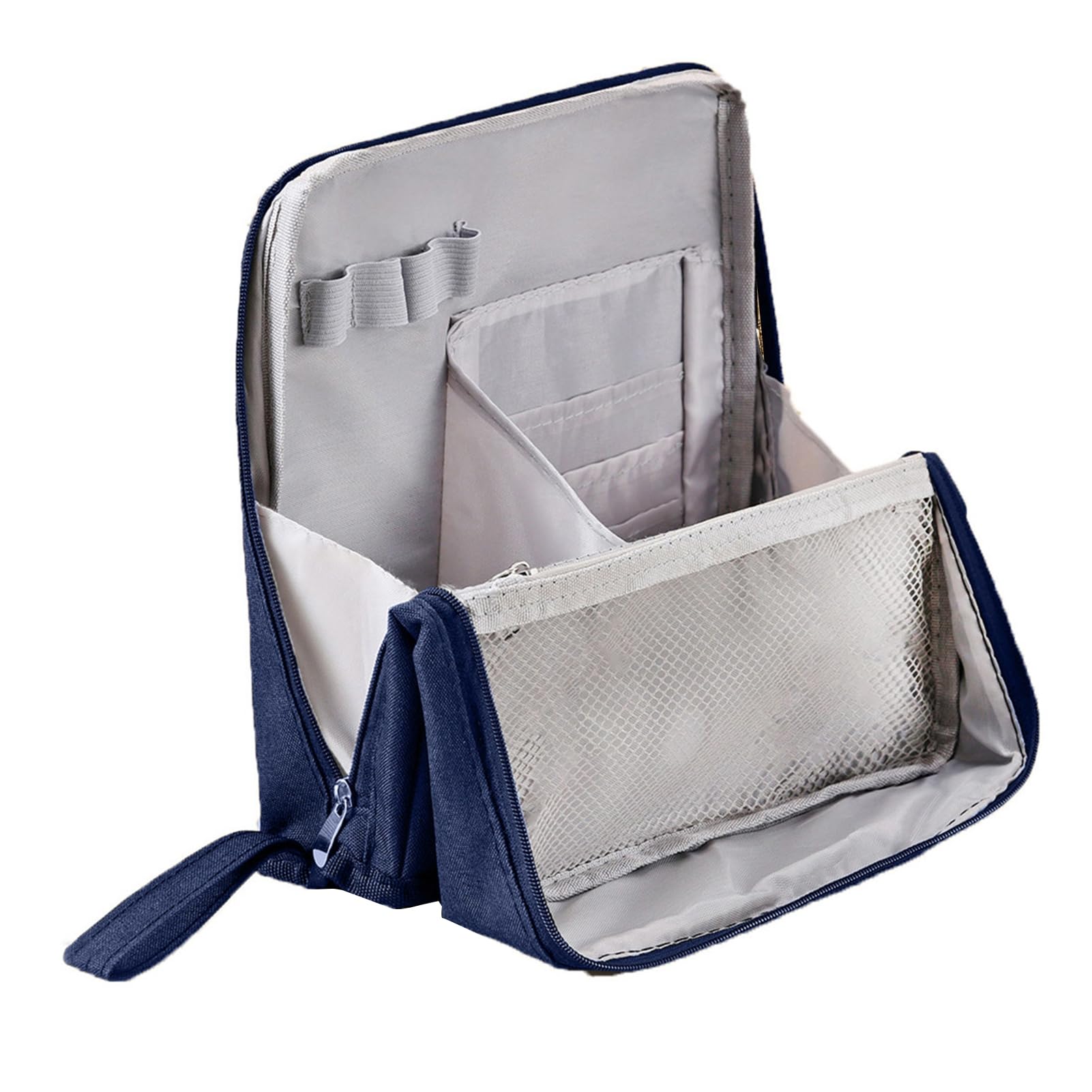 matumou Oxford Standing Makeup Multi-purpose Makeup Pouch with Compartments Waterproof Toiletry Travel Organizer