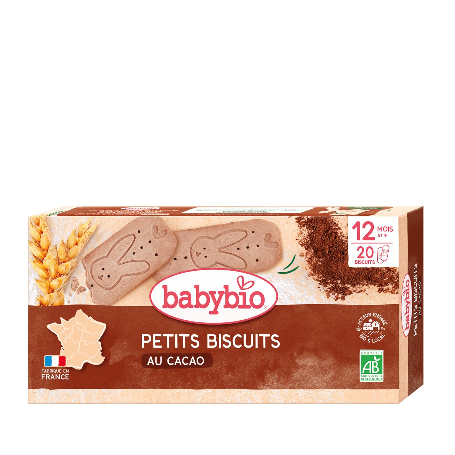Babybio Petits Biscuits au cacao 160gr