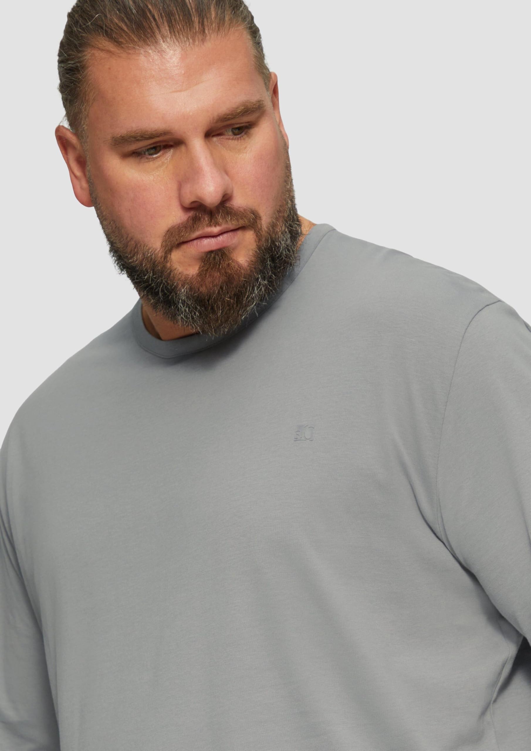 s.Oliver Langarmshirt mit Logo-Detail