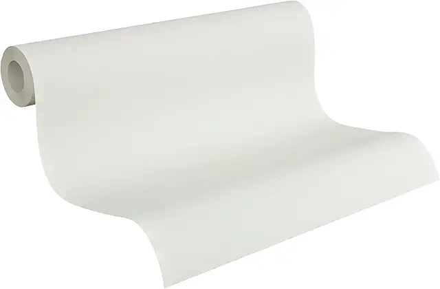 Wit Behang met Patroon - Uni Wallpaper Hygge Non-woven 10.05m