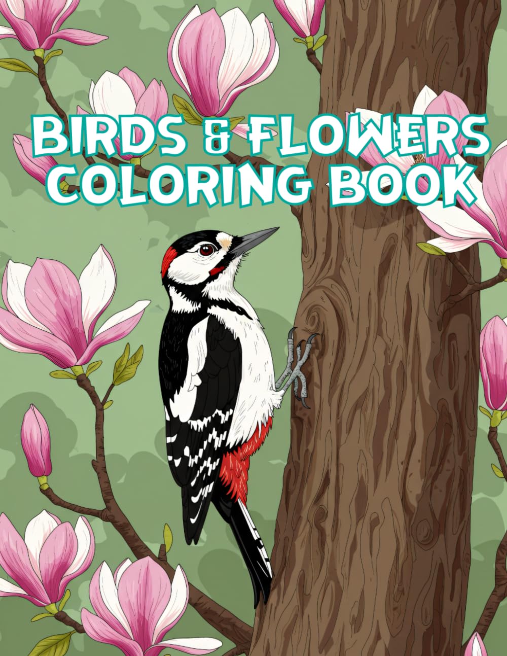 Birds and Flowers Coloring Book: A Nature Coloring Book for Bird Lovers, Adults, Teens & Kids To Explore the Beauty of Birds and Blossoms