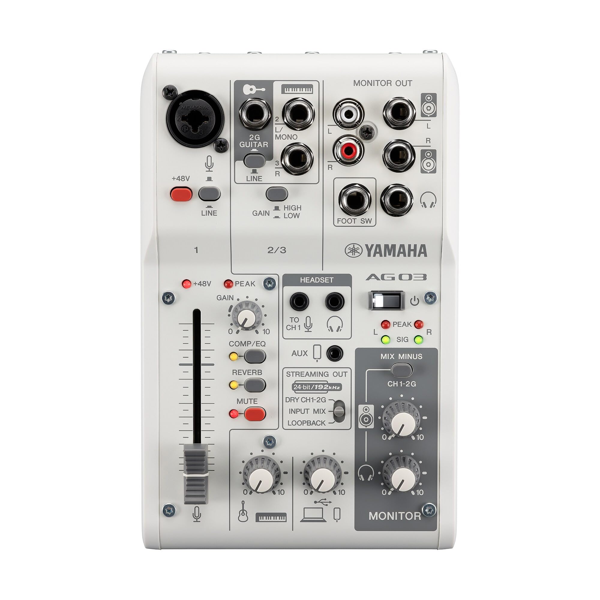 Y*a様 YAMAHA AG03 MK2 LIVE STREAMING PACK Amazon.com: Yamaha AG03MK2 White Live Streaming Kit with mixer/USB
