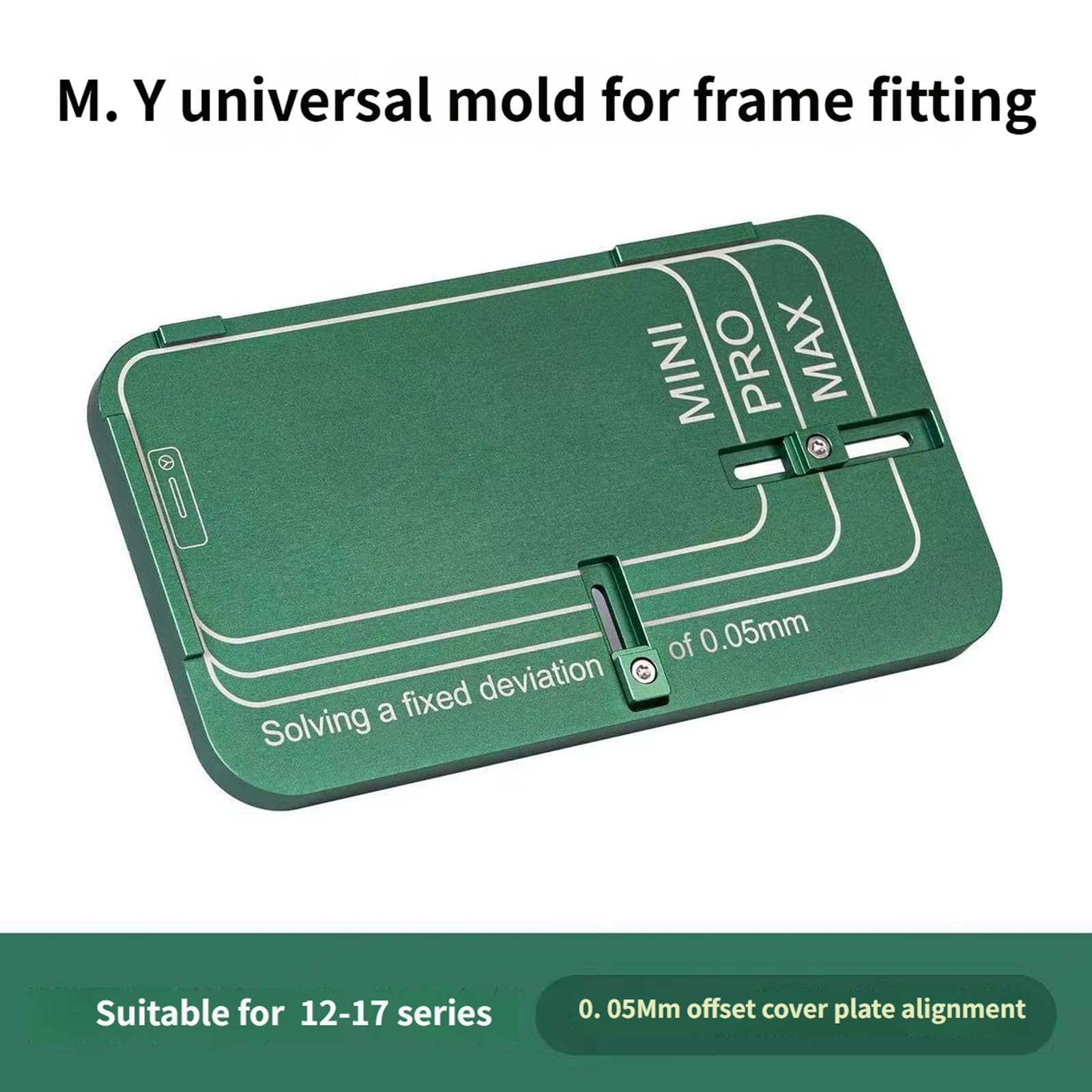 Stampo per allineamento preciso per telefoni da 12 a 17 modelli Non smontabile Design Universale Maschere laminazione con montaggio telaio Strumento riparazione professionale per telefono