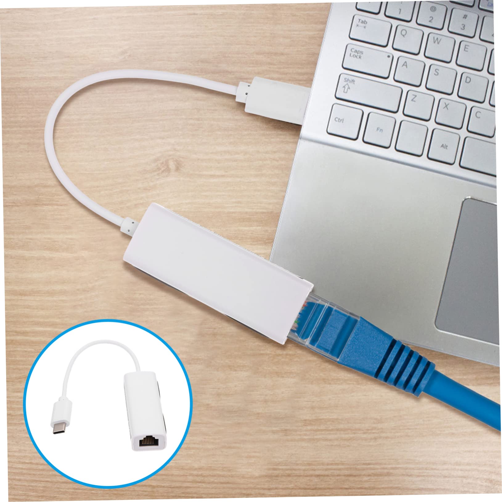 Happyyami 3pcs USB Ethernet Adapter High-Speed USB Network Converter Compatible and Laptops Play Wired Supports Mbps for Seamless Connectivity