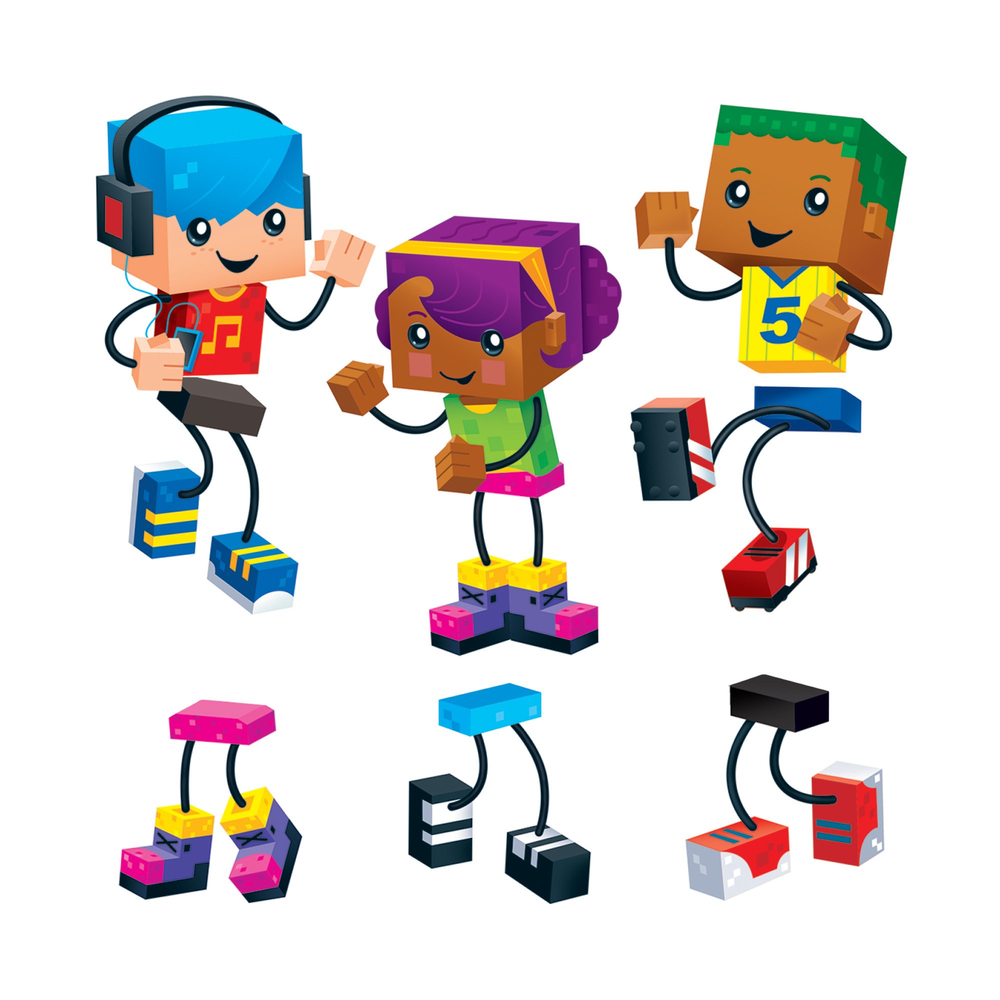 Inc. BlockStars! Classic Accents Variety Pack, 48 ct