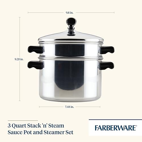 Miniatura 2 de Farberware Olla clásica de vapor hecha en acero inoxidable 3 qt