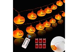 40 LED Halloween Lights | Enchanting Pumpkin Ambiance