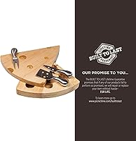 Vista 6 de PICNIC TIME Green Bay Packers - Juego de tablas de cortar y herramientas de queso suizo