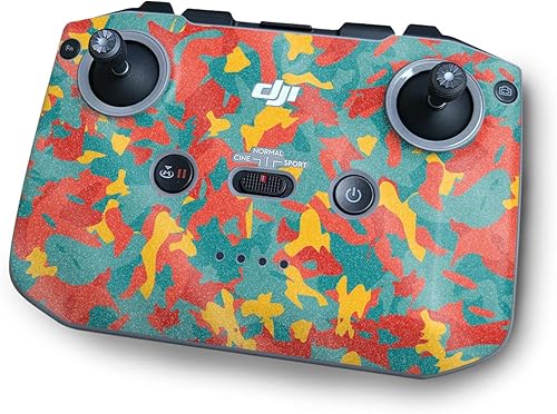 MightySkins - Piel brillante con purpurina compatible con el controlador DJI RC-N1, camuflaje salvaje, acabado protector y duradero con purpurina de