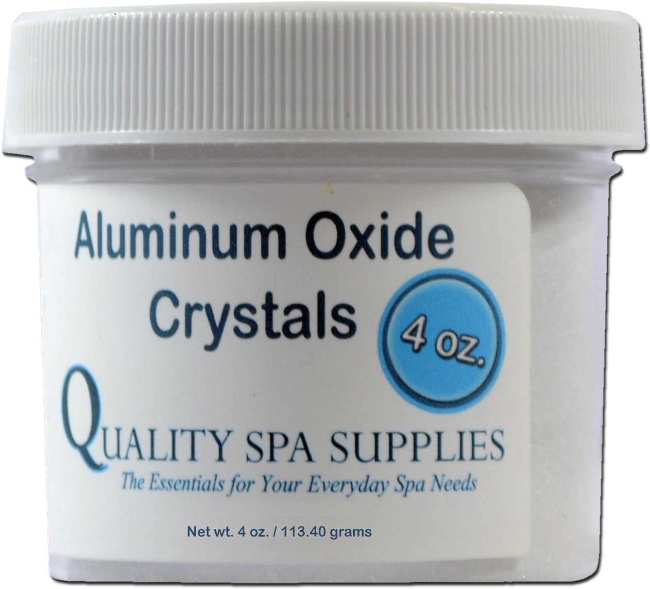 Aluminum Oxide Crystals - Microdermabrasion Crystals - 120 Grit, Pure White, 4oz