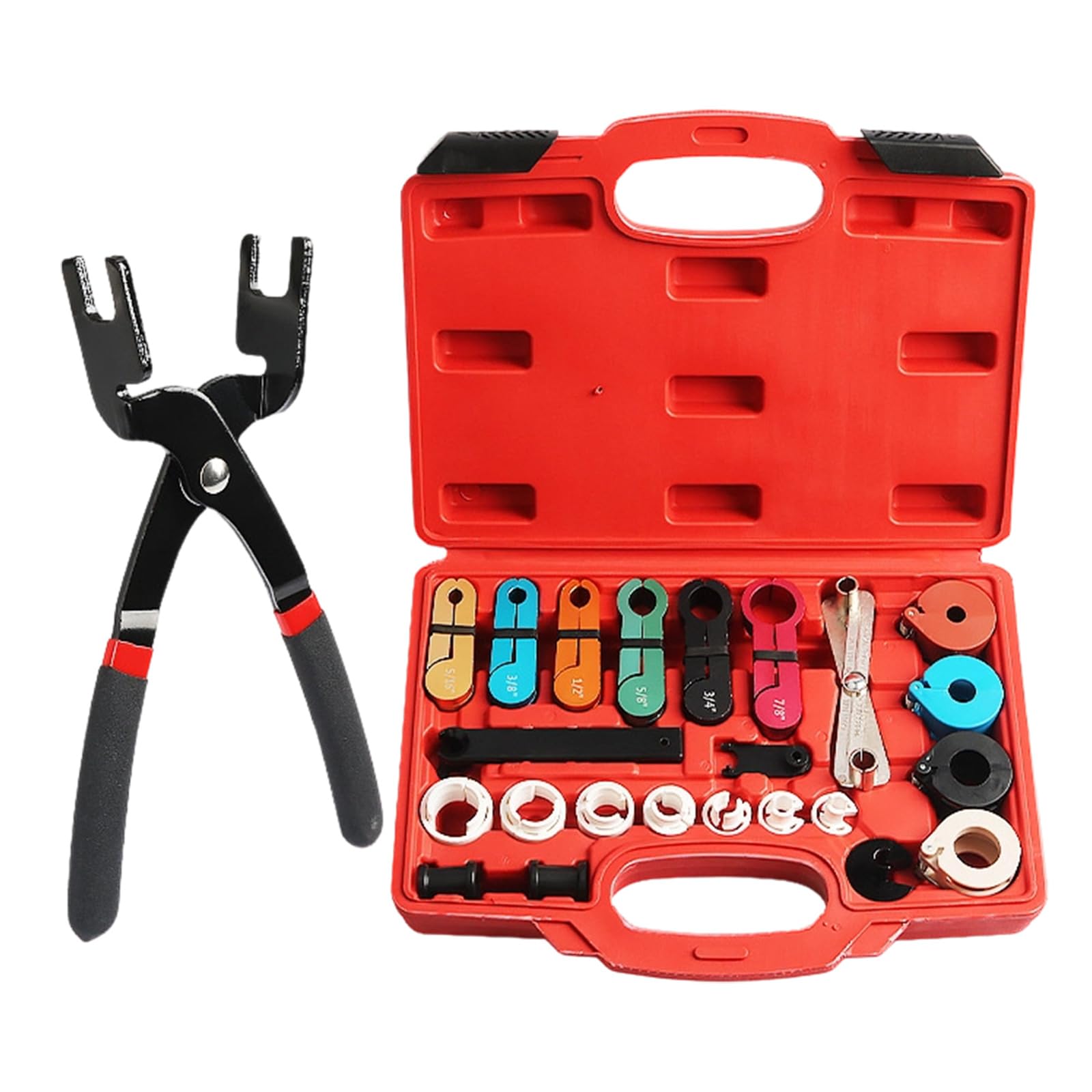 Juego de 24 herramientas profesionales de extracción de tuberías HVAC para automóviles, camiones, motocicletas, aceite de reparación y alicates de corte de Hvac