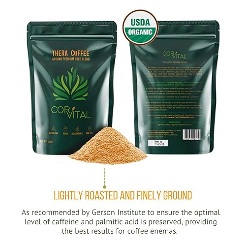 Miniatura 2 de Cor-Vital Enema de café de 5 libras, el mejor café orgánico para enema, café de enema orgánico, terapia aprobada por Gerson, limpieza desintoxicante