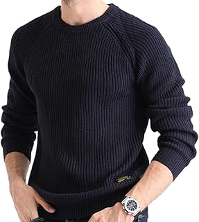 Męski sweter z okrągłym dekoltem z długim rękawem Moda Pure Color Slim Wygodny sweter z dzianiny na każdy mecz