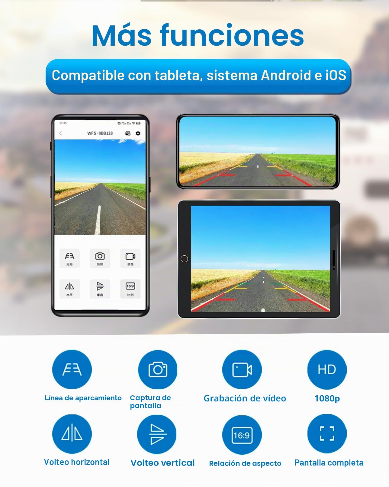 Cámara de visión trasera inalámbrica magnética 1080P, cámara de visión trasera WiFi con batería duradera, 90 días en espera, visión nocturna, IP69K, fácil instalación para camiones, remolques