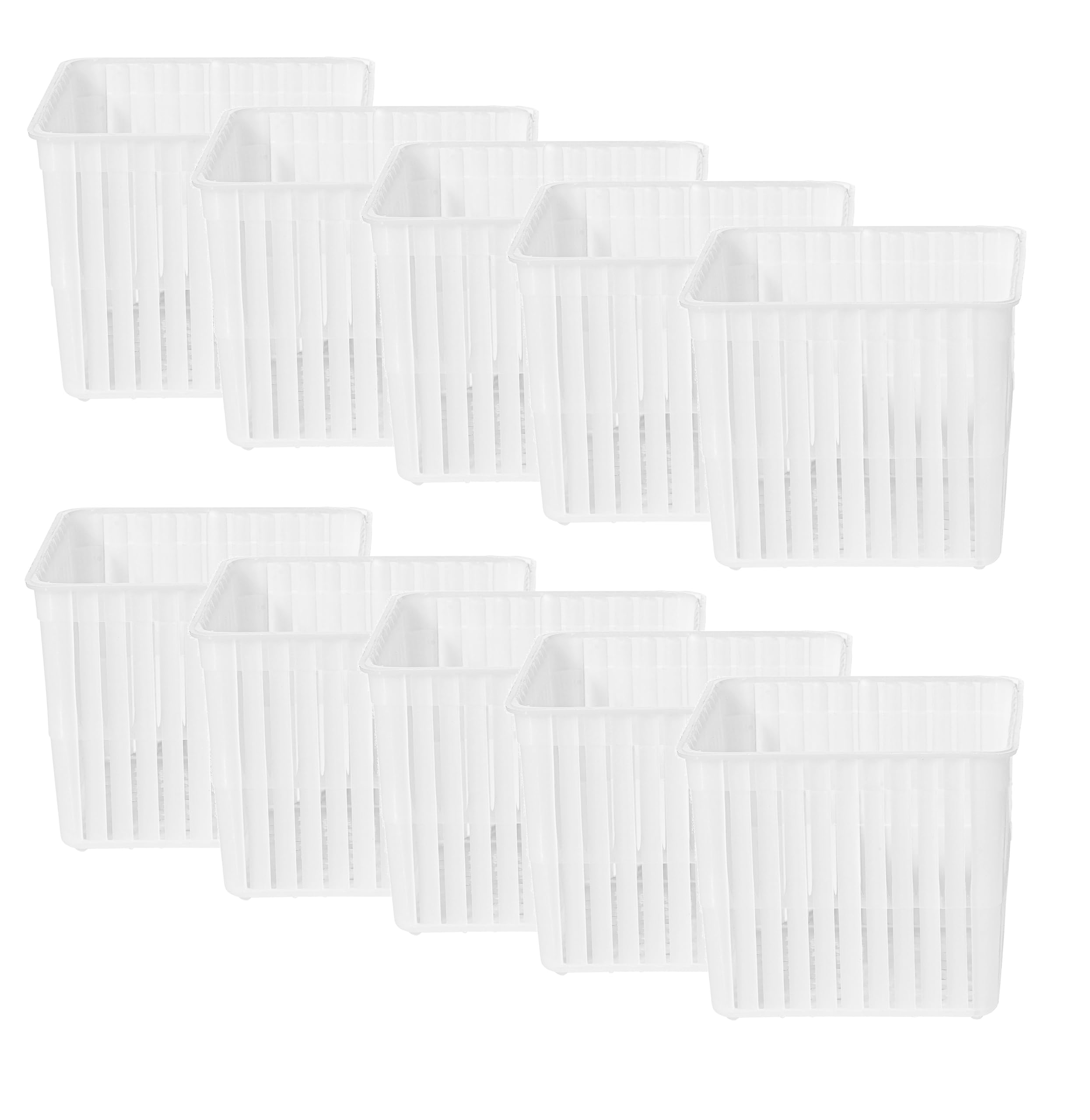 10 x Käseform 5.6 x 4.9cm – Variationen | Kunststoff-Käseform | Korb für Käse