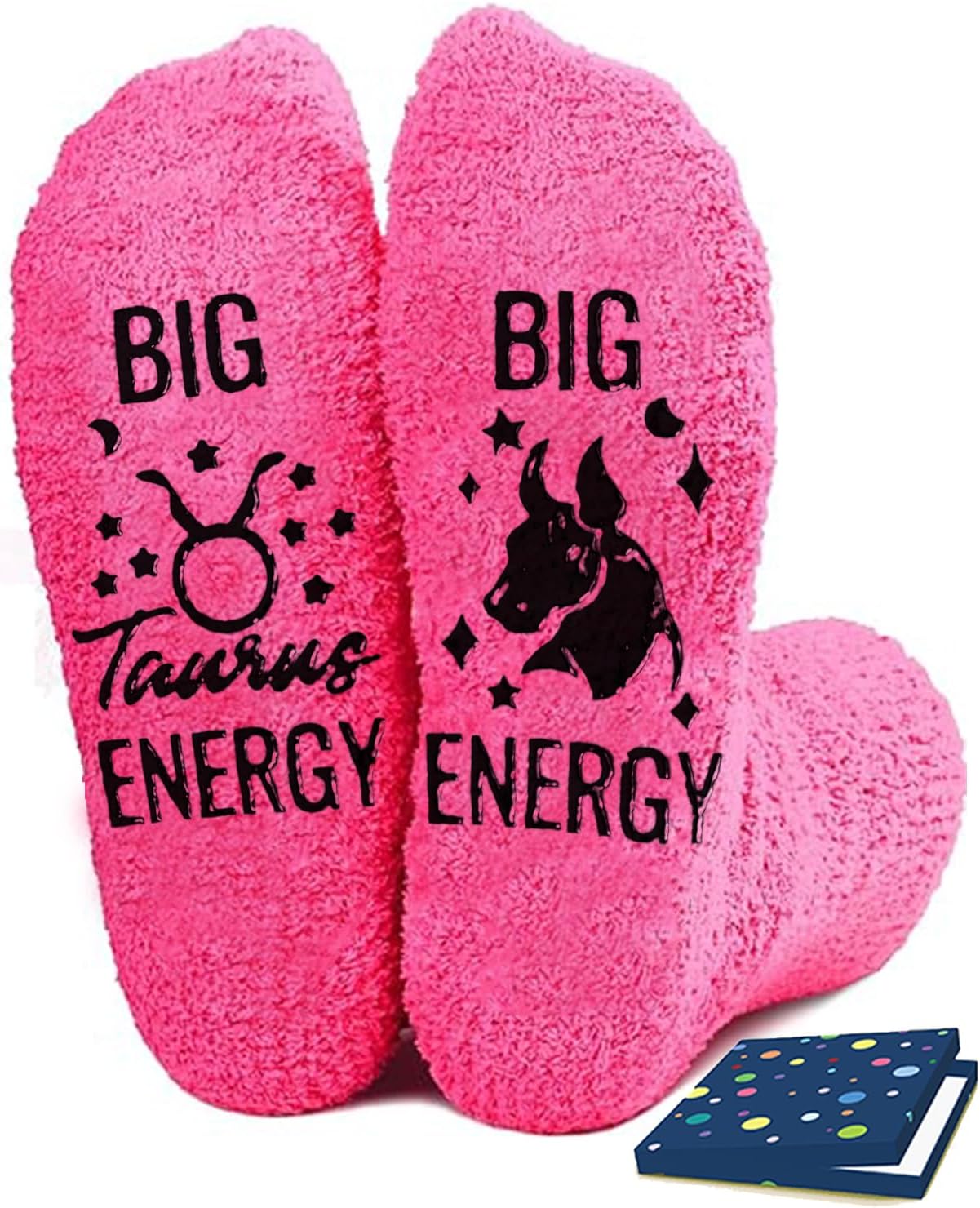 Zodiac Birthday Gifts - Astrology Constellation Horoscope Fuzzy Space Galaxy Socks for Women Teen Girls