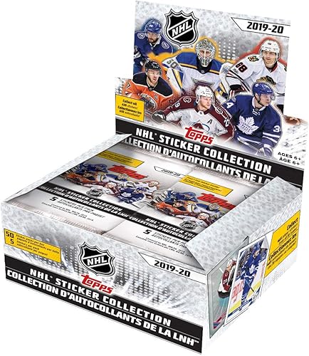 Topps 2019-20 NHL Caja de colección de pegatinas (red)