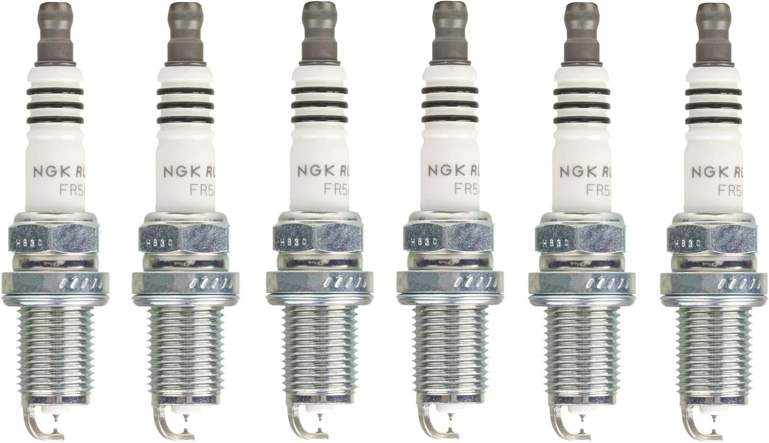 NGK Set of 6 Ruthenium HX Spark Plugs For Acura Dodge Honda Kia Mazda Nissan