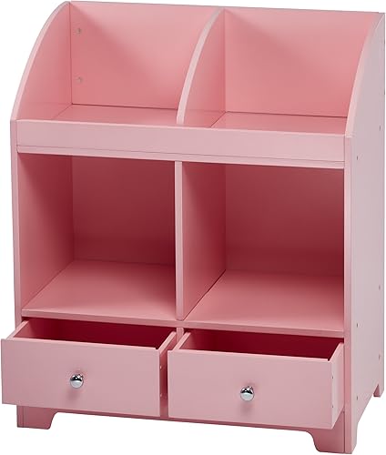 Miniatura 4 de Teamson Kids - Almacenamiento de cubos de madera Windsor - Rosa