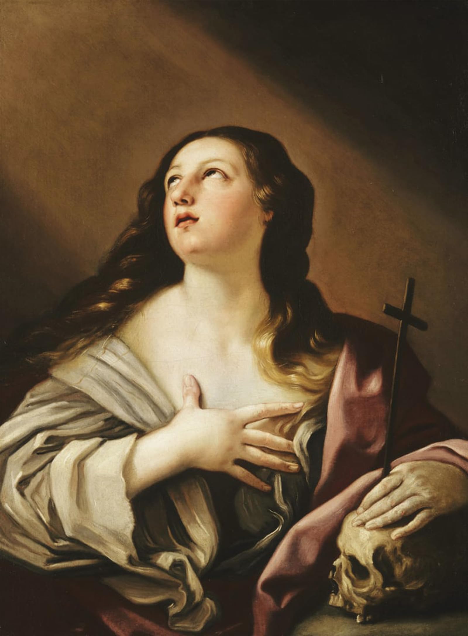 SERENDIPITP Vintage Picture Print on Canvas Wall Art Poster Saint Mary Magdalen by Vintage Painting Artwork Print Poster for Wall Decor 60x90cm