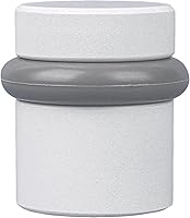 Vista 45 de Gooseneck Door Stop Wall Protector with Rubber Tip, Design House Matte Black Aluminum Door Stopper, 2-Pack, 189290-MB