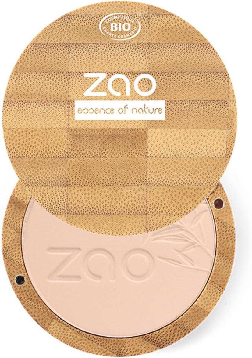 Zao Organic Makeup Compact Powder Cappuccino 304 0.32 Oz.