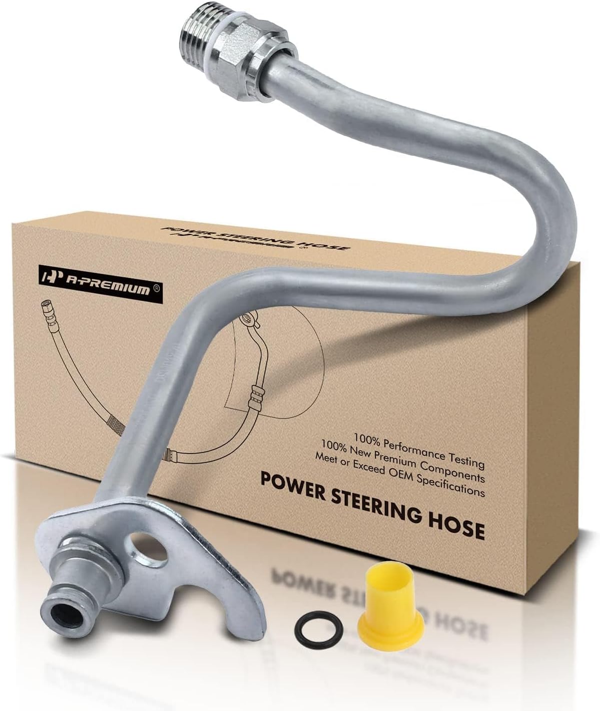 A-Premium Power Steering Pressure Hose Line Assembly Compatible with Ford Explorer 2004-2005, Explorer Sport 2002-2003, V6 4.0L, Tube To Rack