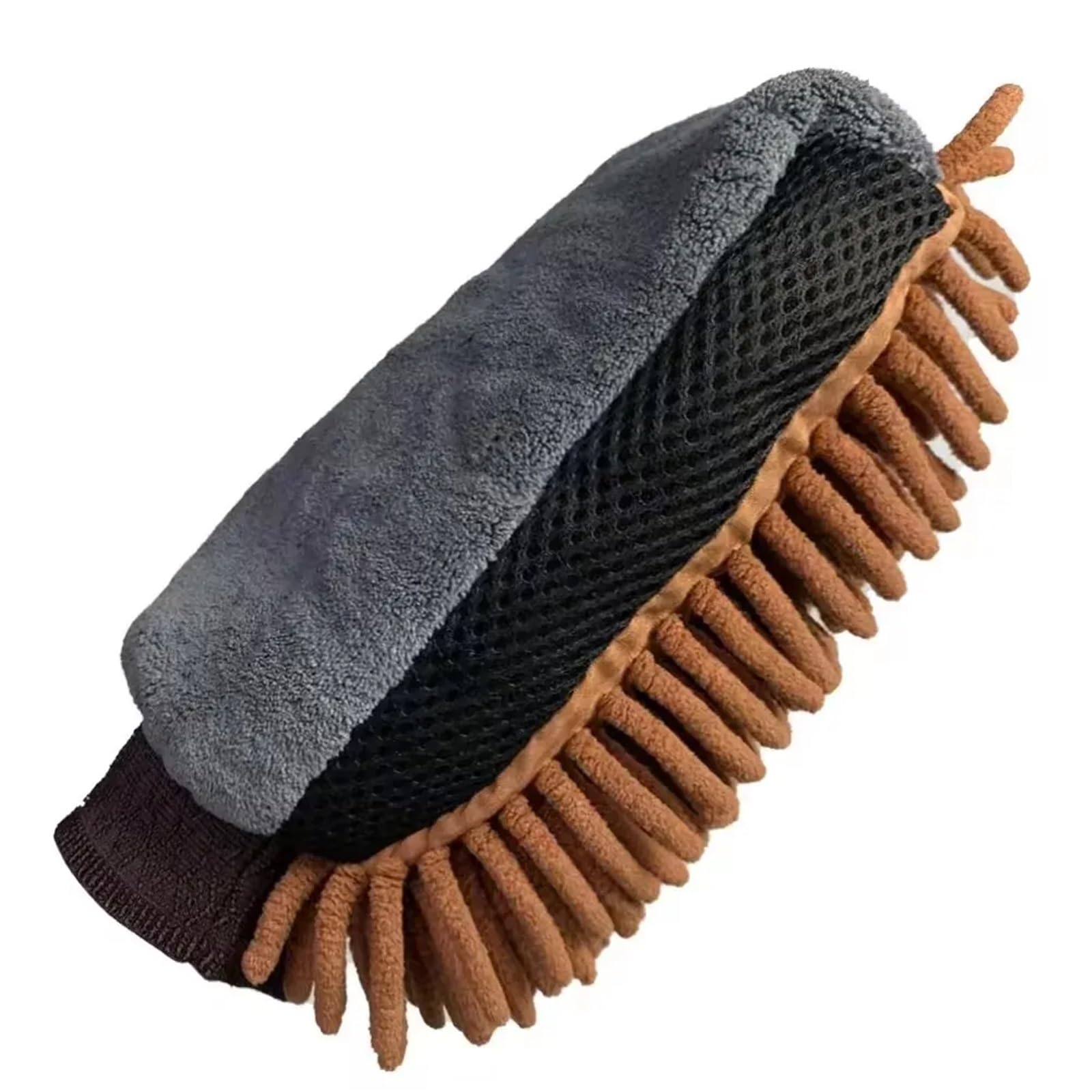 Guante para Lavar El Coche Microfiber Car Wash Gloves Waterproof Mitt Soft Mesh Back Double-Faced Glove Wax Detailing Brush Cleaning Tool(Color 4,5Pcs)