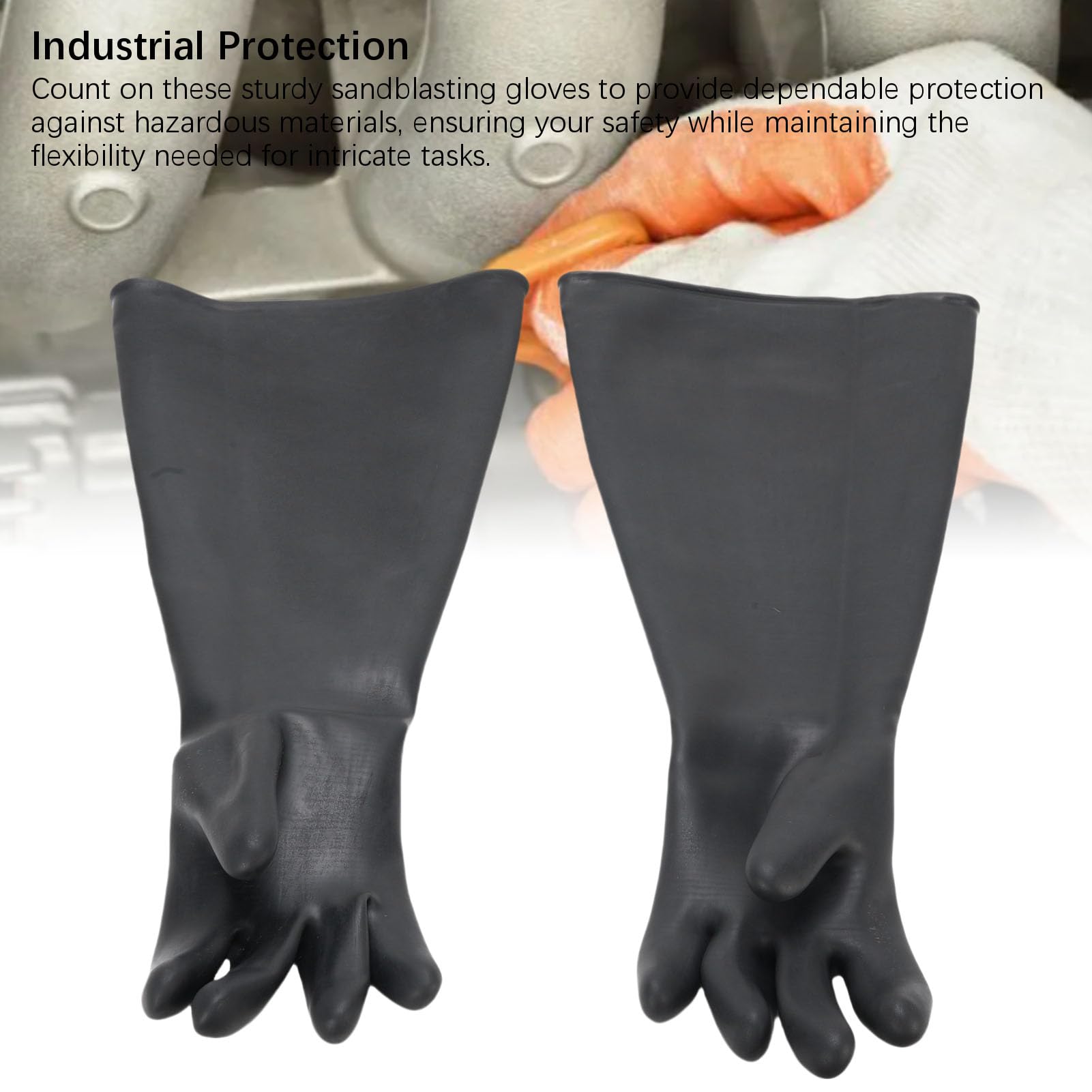 Eujgoov para Chorro de, Construcción de Látex, 25, 6 Pulgadas de Largo, para Uso Industrial, Protección Química