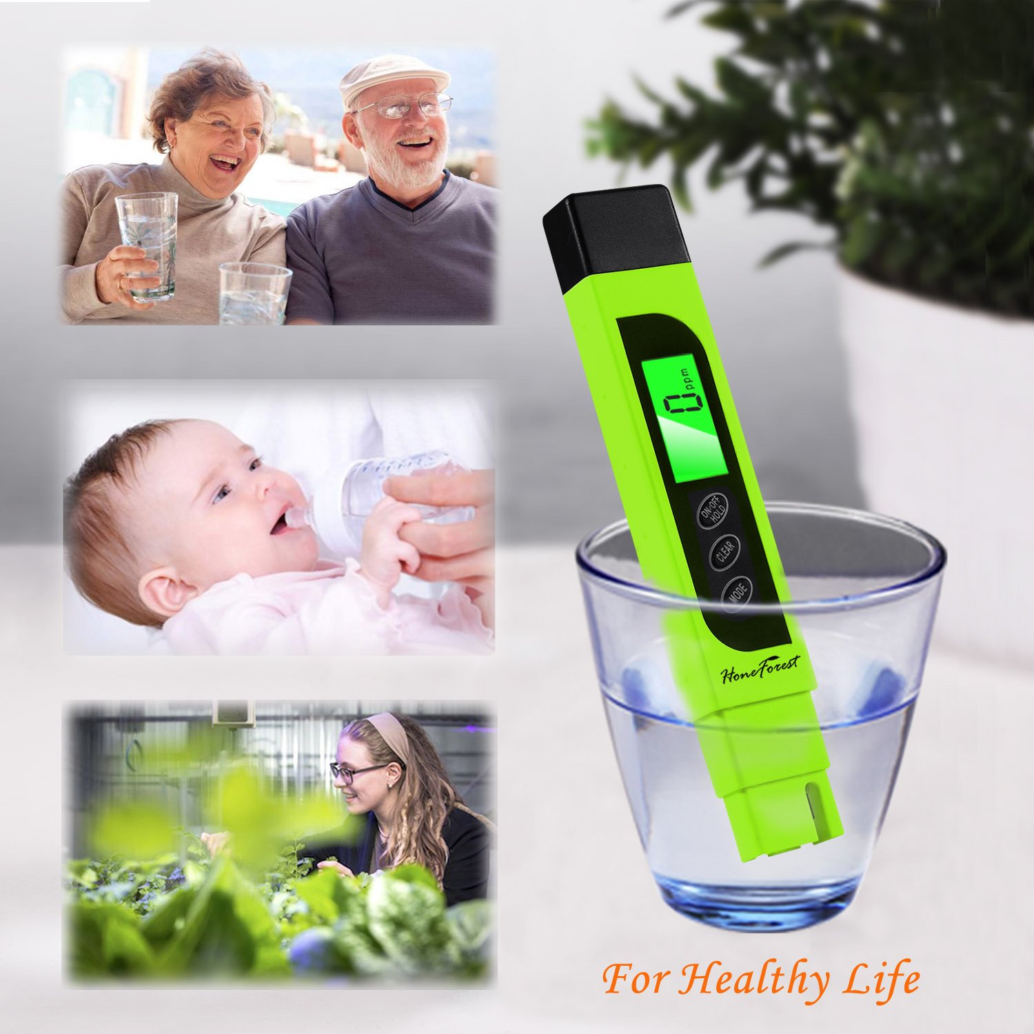 Best Deal Digital TDS-Meter, Accurate and Reliable, HoneForest TDS, EC & Temp Meter 3 in 1, 0-9990ppm, Ideal Water-Tester-PPM-Meter(Green) ❤ Crazy Deals Digital TDS-Meter, Accurate and Reliable, HoneForest TDS, EC & Temp Meter 3 in 1, 0-9990ppm, Ideal Water-Tester-PPM-Meter(Green)