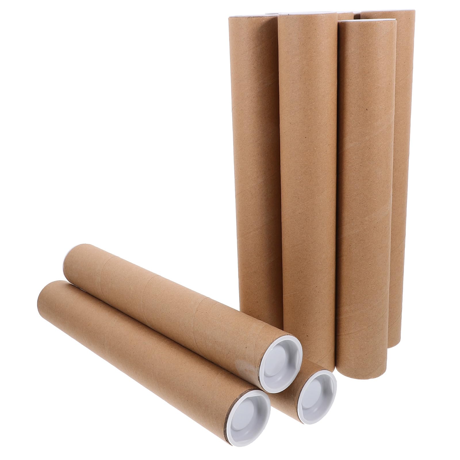 Tube de rangement kraft pour dessins d'art et plans d'architecte