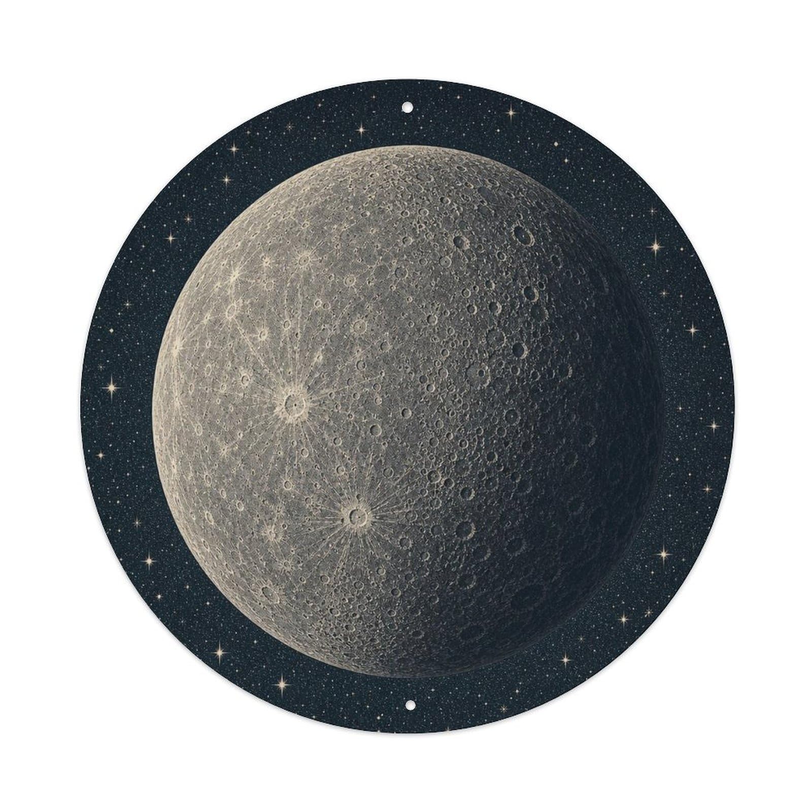 Odgynaw 8X8inch(20X20cm) Celestial Mercury Planet Retro Space Stellar Telescope Metal Tin Sign