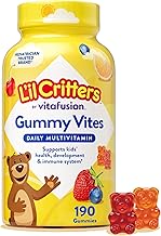 Lil Critters Gummy Vites Daily Kids Multivitamins Assorted Fruit Flavors for Ages 2+ Toddlers & Kids, Gummy Vitamin with Vitamin C and D, 95-190 Day Supply, 190 Gummies