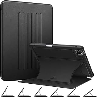Fintie Magnetic Stand Case for iPad Pro 11-inch (4th / 3rd Generation) 2022/2021 - Multiple Angles Shockproof Soft TPU Cover w/Pencil Holder, Also Fit iPad Pro 11" 2nd /1st Gen, Black