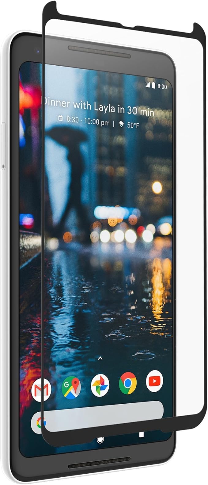 ZAGG InvisibleShield Glass Curved Screen Protector - Curved for The Google  Pixel 2 XL -Impact & Scratch Protection - Smudge Resistant - Clear