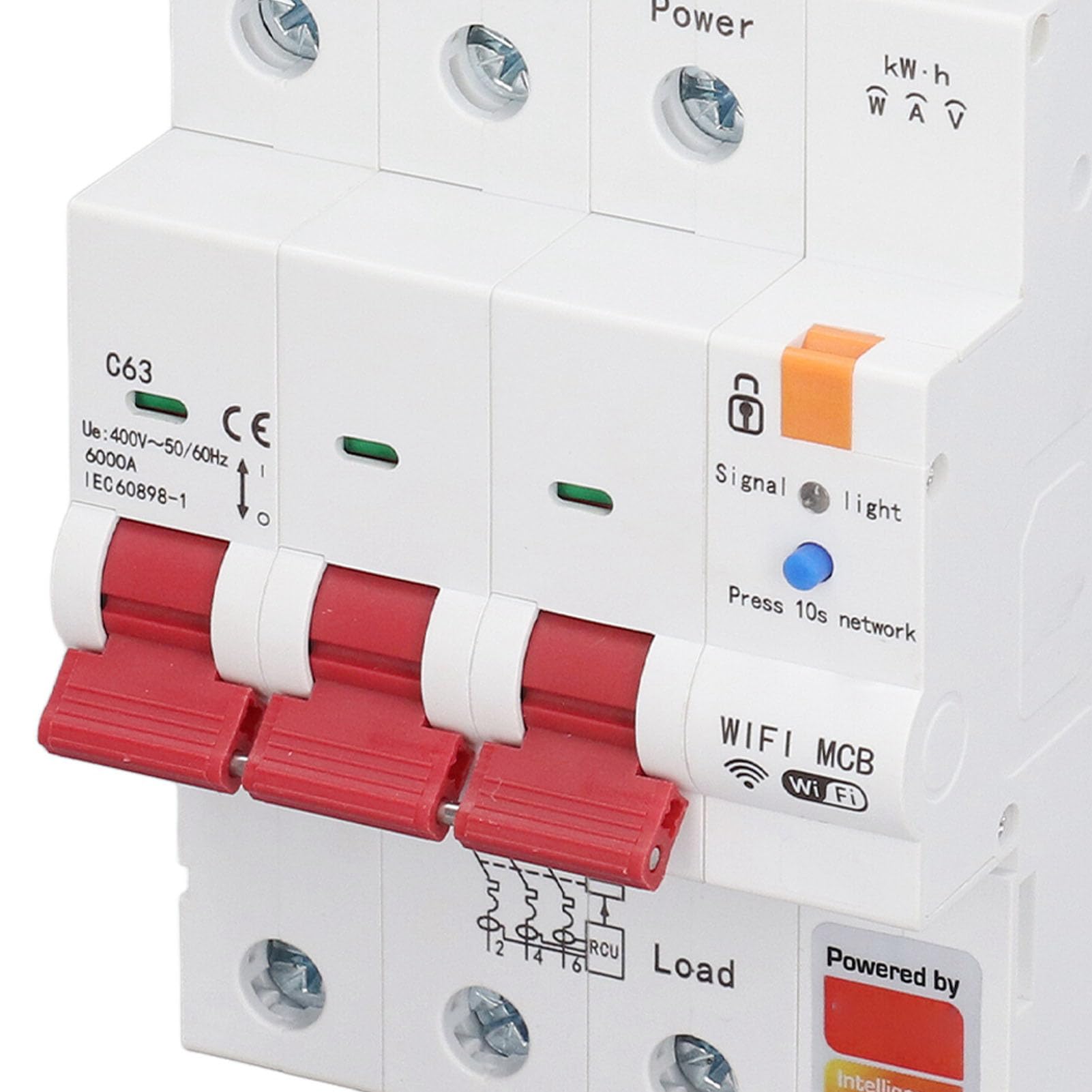 Interruttore di Interruttore di Misurazione WiFi 3P 63A Controllo a Tempo Switching Smart Perdite Interruttore AC400V