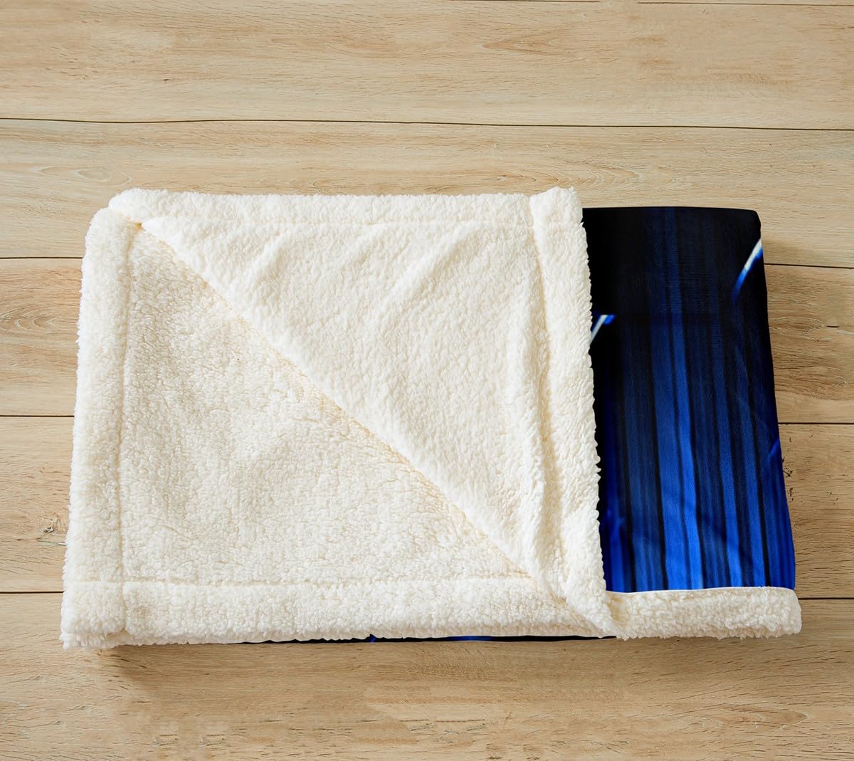 Manfei Coperta con motivo gamepad a nido d'ape, motivo geometrico blu, per bambini e ragazzi, moderna, in pile morbido e traspirante, 228 x 228 cm