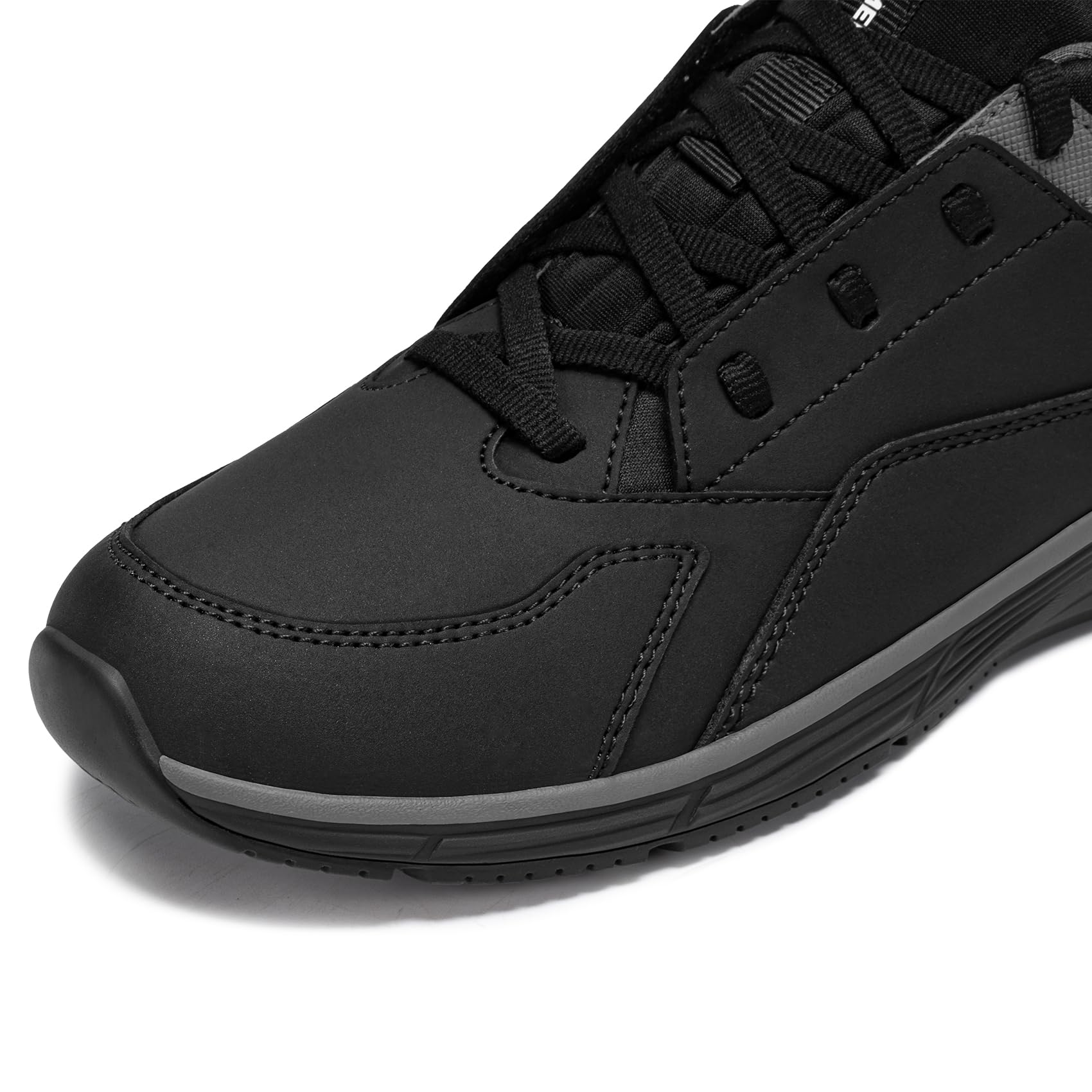 LARNMERN Zapatos Antideslizantes Hombre Mujer de Cocina Hostelería Impermeable Zapatillas Camarero Sanitario Sin Puntera Slip-On