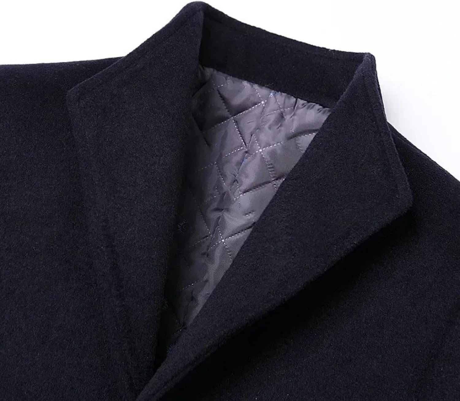 Men's Winter Warm Woolen Long Coat - Business Single Breasted Overcoat Casual Wool Jacket For All Occasions