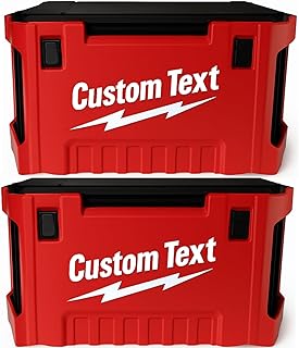 【Pack of 2】 Tool Box Business Card Holder for Milwaukee Tools Enthusiasts Heavy-Duty Packout Style Professional Card Case for Business & Jobsite (Custom Text)