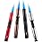 Urgrette 4 Pack Butane Torch Lighters, 6-inch Refillable Pen Lighter Adjustable Jet Flame Butane Lighter for Grill BBQ Camping (Gas Not Included)